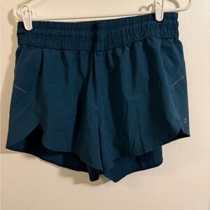 Women's Dark Teal Blue Athletic Shorts